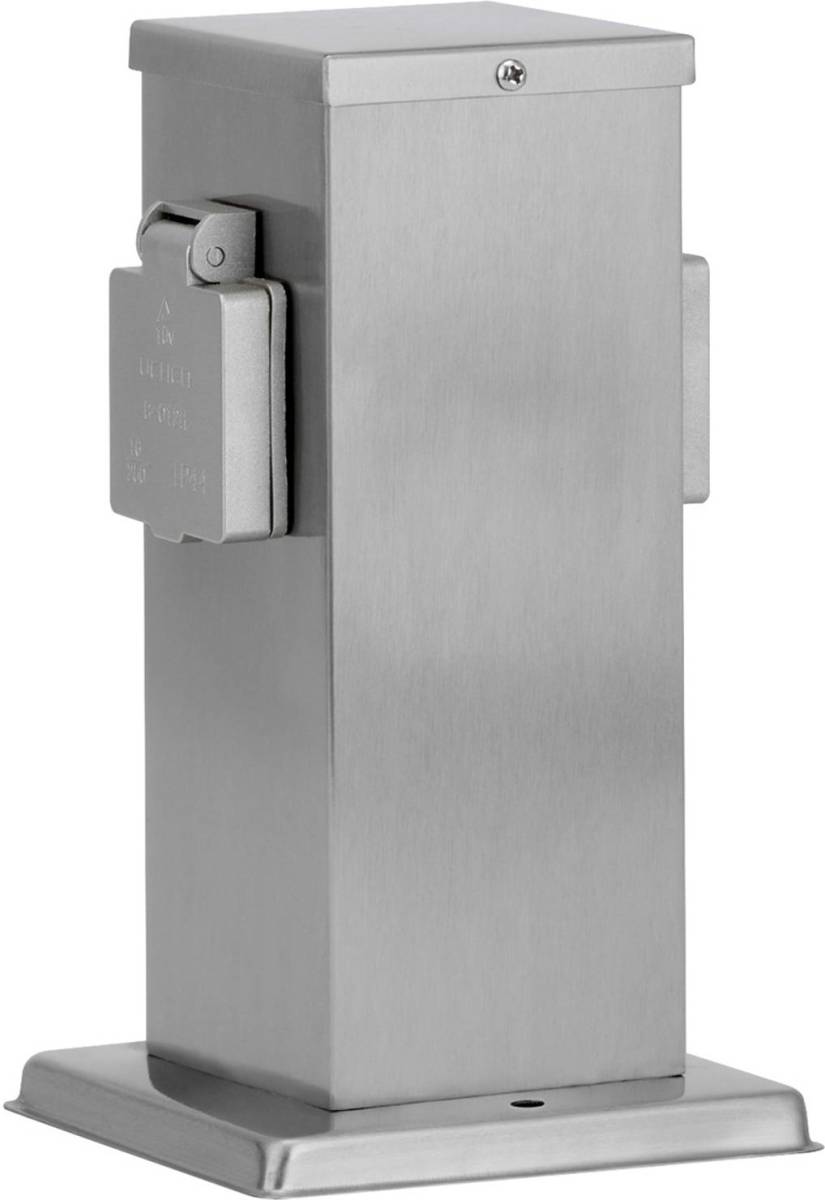 Ledino 22 cm h energiestation Outdoor met 2 stopcontacten