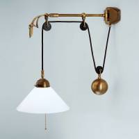 Berliner Messinglamp Messing wandlamp Gregory