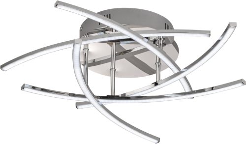 Fischer & Honsel LED plafondlamp Cross tunable white, 5 lamp, chr