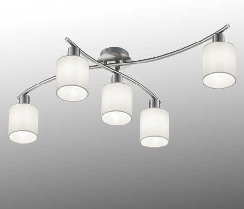 Trio Lighting Kap van witte stof - plafondlamp Garda