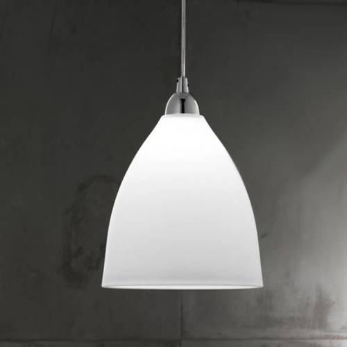 Fabas Luce Glazen hanglamp PROVENZA, 20 cm, wit