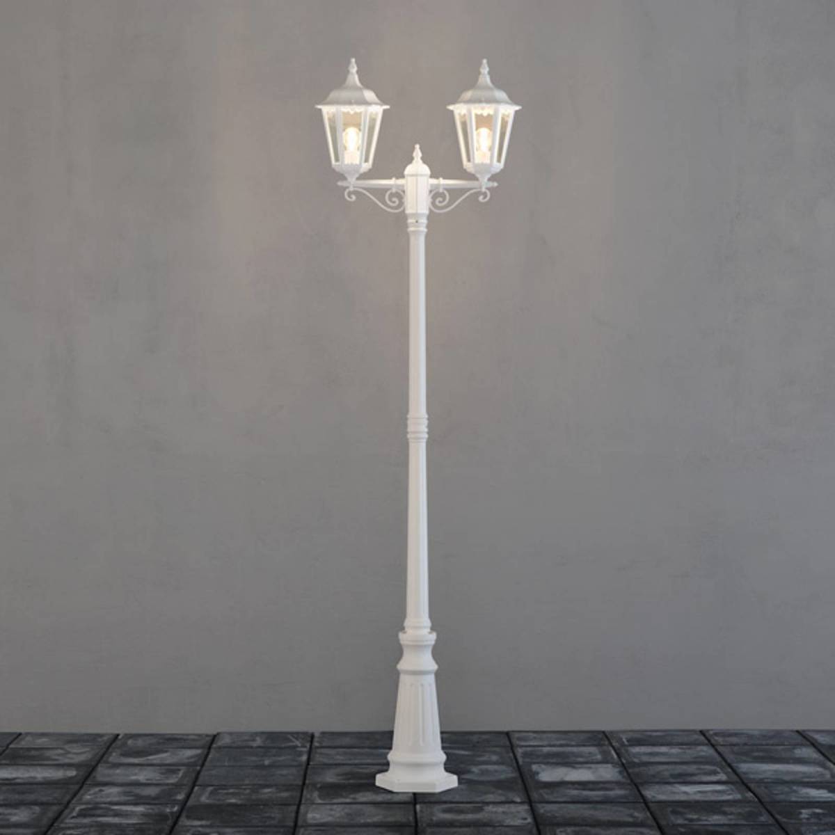 Konstmide Mastlamp Firenze, 2-lamps, wit