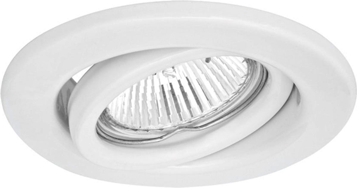 Pferdekaemper Zwenkbare 12V-inbouwspot SOKE, wit