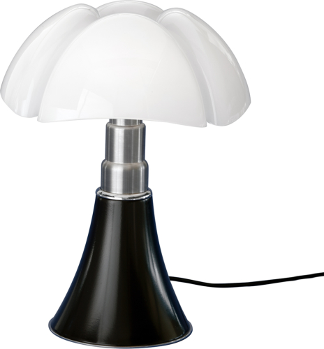 Martinelli Luce In hoogte verstelbare tafellamp PIPISTRELLO, zwart