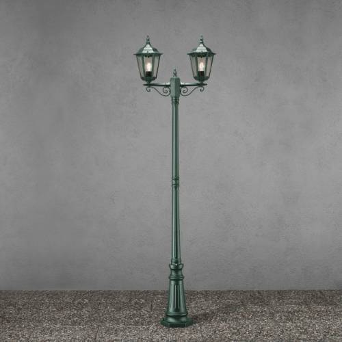 Konstmide Mastlamp Firenze, 2-lamps, groen