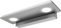 Evotec 2-lichts LED-wandlamp Pano, metallic