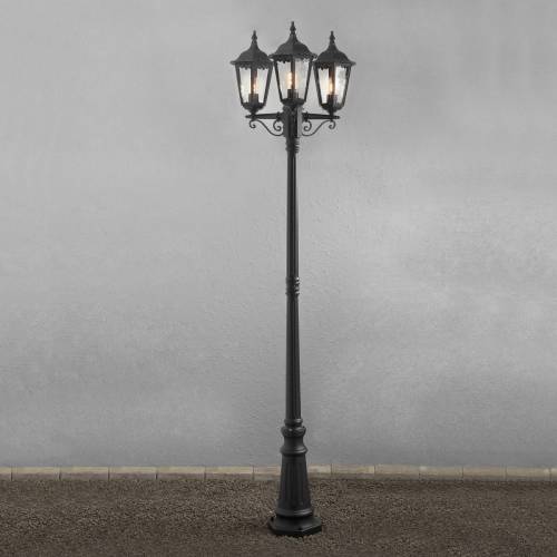 Konstmide Mastlamp Firenze, 3-lamps, zwart