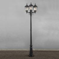 Konstmide Mastlamp Firenze, 3-lamps, zwart
