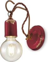 Ferro Luce Wandlamp C665 in vintage stijl wijnrood