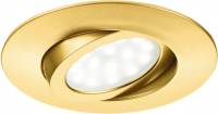 ECO-Light LED inbouwspot Zenit met IP44, goud