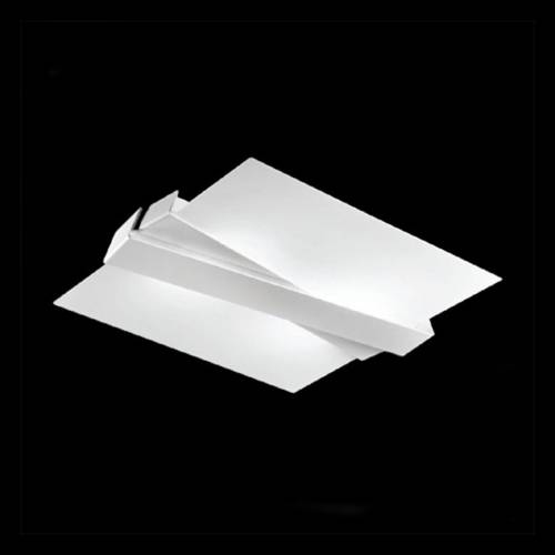 Linea Light Moderne plafondlamp ZIG ZAG, wit