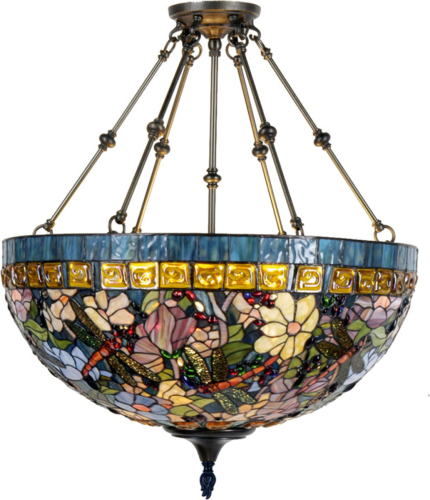 Clayre & Eef Gloria - hanglamp in Tiffany-stijl