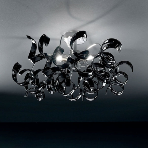 Mettallux Moderne plafondlamp ASTRO, 3-lichts, zwart