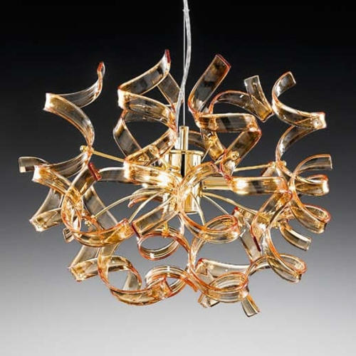 Mettallux Fraaie hanglamp Amber, diameter 40 cm