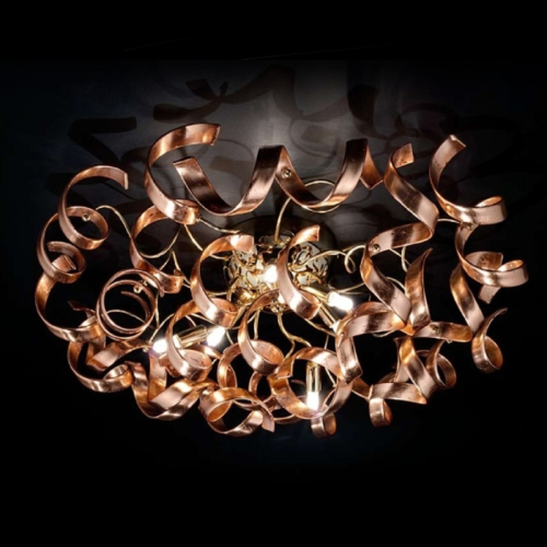 Mettallux Sierlijke koperen plafondlamp Copper