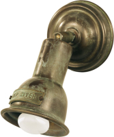 Moretti LUCE Zwenkbare wandlamp Spotisland, oud messing