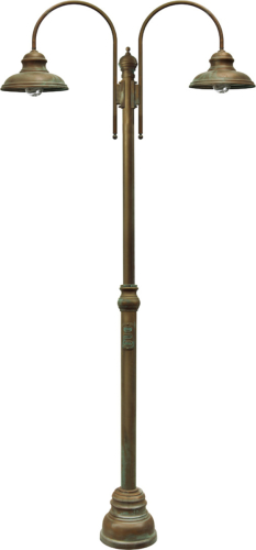 Moretti LUCE Mastlamp Luca messing antiek-koper, 2-lamps