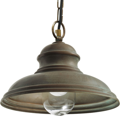 Moretti LUCE Buiten hanglamp Riccardo, ketting, glas cilinder