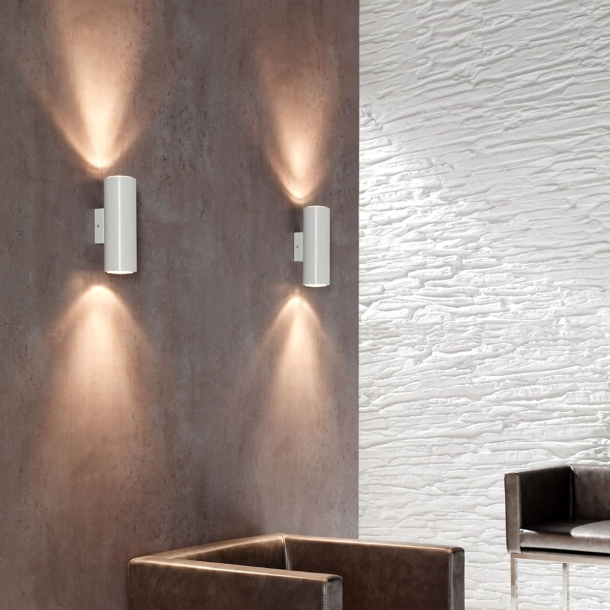 Milan Up-down wandlamp Kronn, wit