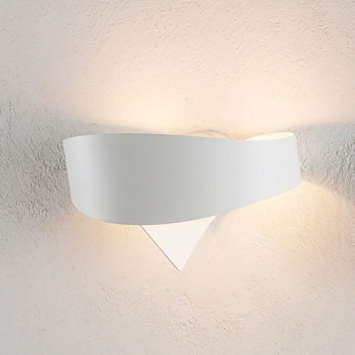 Selene Witte design-wandlamp Scudo