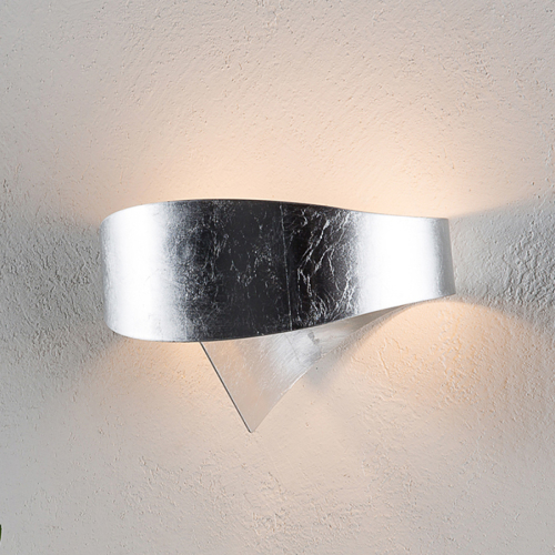 Selene Zilveren design-wandlamp Scudo