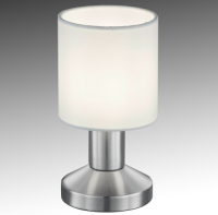 Trio Lighting Stoffen tafellamp met witte kap Garda