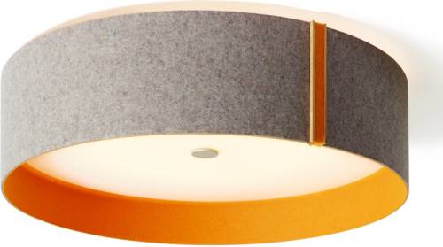 Domus Lara felt - Vilten LED plafondlamp, grijs-oranje