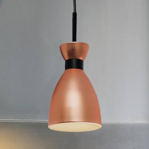 FARO BARCELONA Stijlvolle Retro hanglamp met koperen afwerking