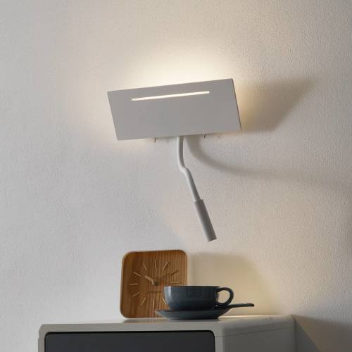 ACB ILUMINACIÓN Ariel - witte LED wandlamp met leeslamp