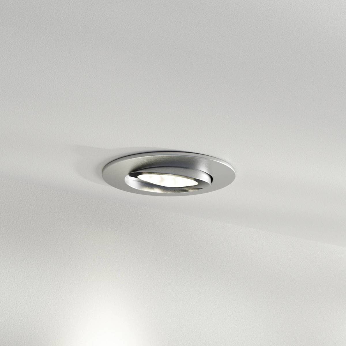 ECO-Light LED inbouwspot Zenit met IP44, nikkel