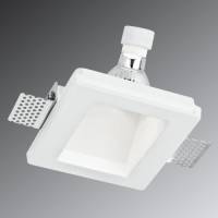 ECO-Light Ghost - halogeen-inbouwspot uit gips - d. 6,5 cm