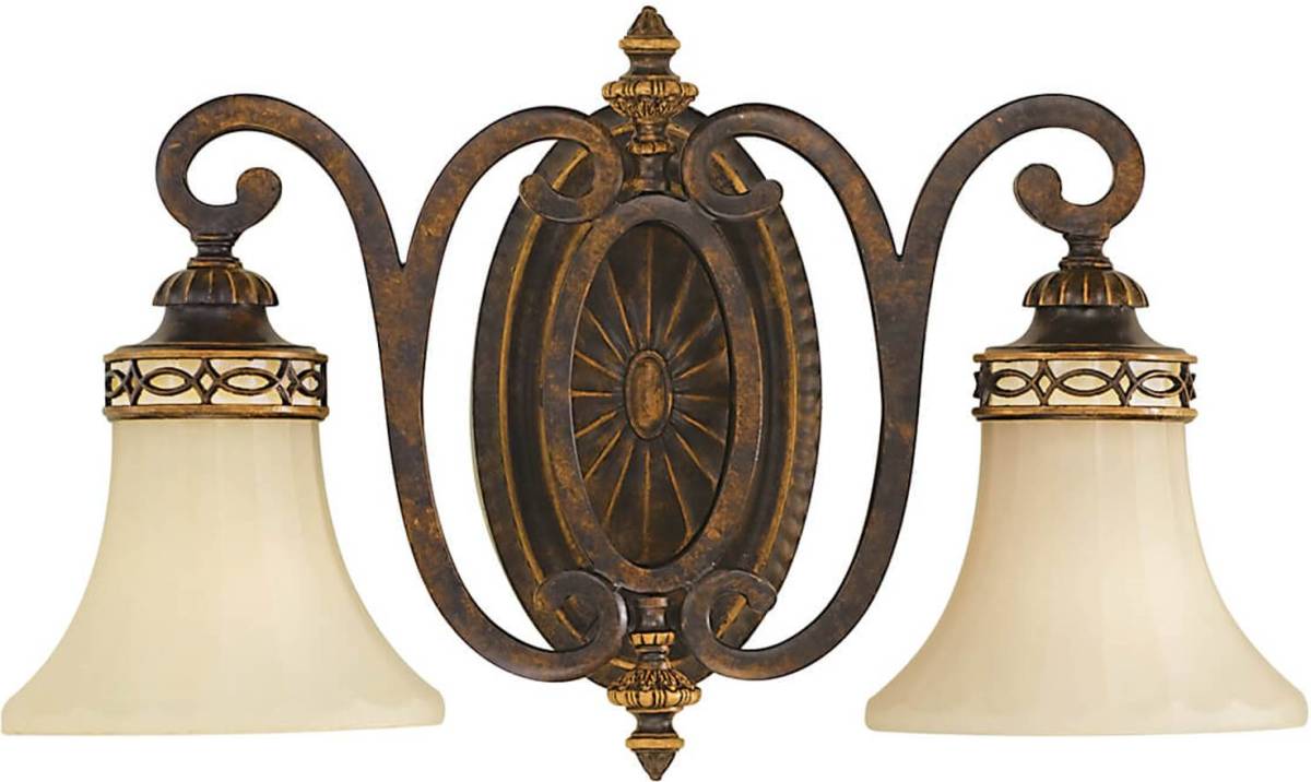 FEISS Wandlamp Drawing Room, met 2 lampjes, breed