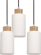 EULUNA Hanglamp Bosco rond geolied eiken 3-lamps