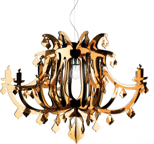 Slamp Ginetta - design-hanglamp, goud