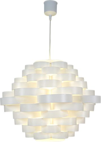 Naeve Leuchten Hanglamp White met kap van ronde schijven