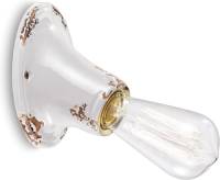 Ferro Luce Wandlamp C115 in vintage stijl wit