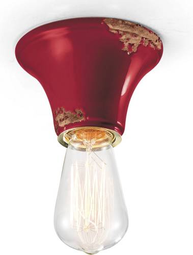 Ferro Luce Vintage plafondlamp C132 wijnrood