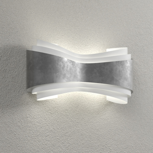 Selene Ionica - LED wandlamp met bladzilver