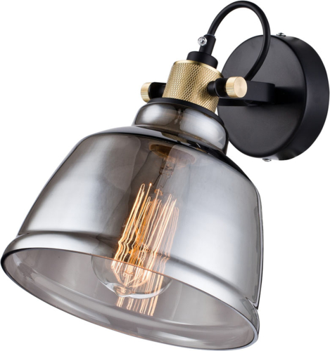 Maytoni Lampenkap uit rookglas - wandlamp Irving