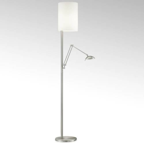 Knapstein LED vloerlamp Nola mat nikkel