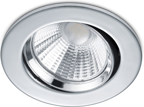 Trio Lighting Ronde LED inbouwspot Pamir in chroom