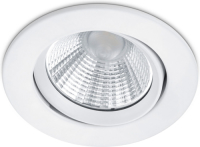 Trio Lighting Ronde LED inbouwspot Pamir in mat wit