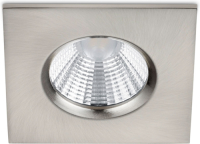Trio Lighting Vierkante LED inbouwspot Zagros IP65 in mat nikkel