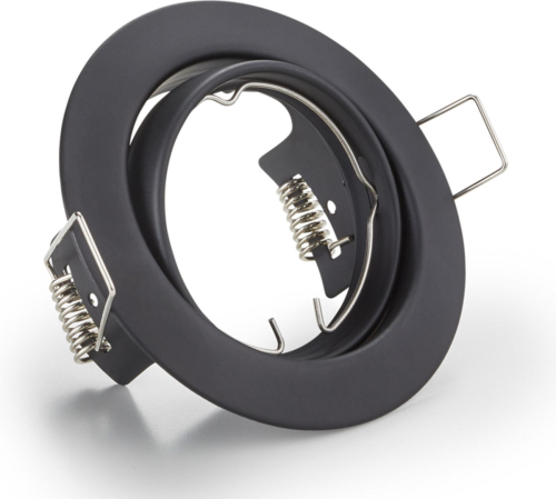 Trio Lighting Ronde inbouwlamp Jura in zwart