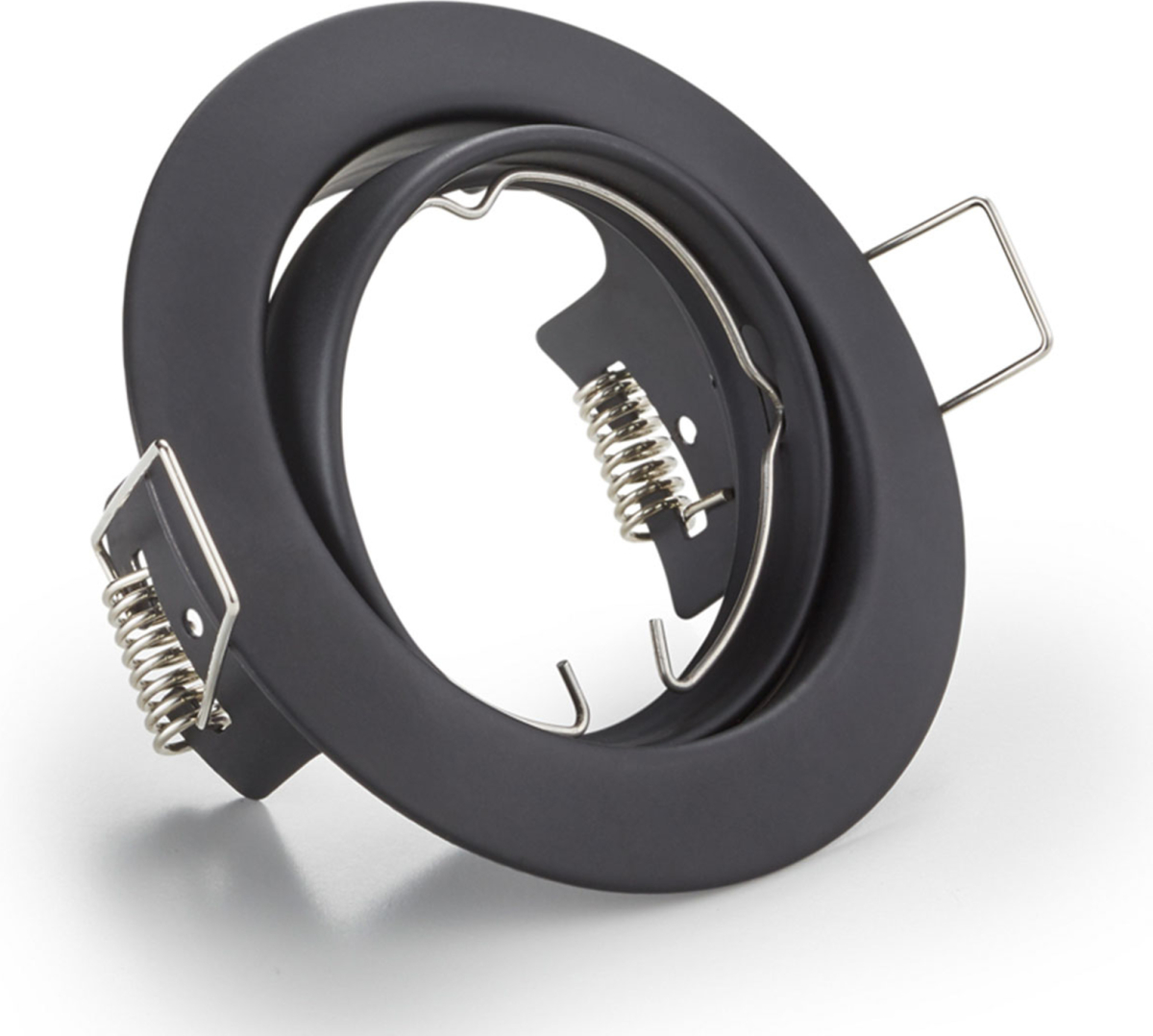 Trio Lighting Ronde inbouwlamp Jura in zwart