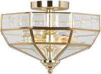 Elstead Plafondlamp Old Park, gepolijst messing