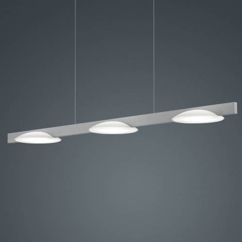 Helestra Pole LED hanglamp 3-lamps nikkel