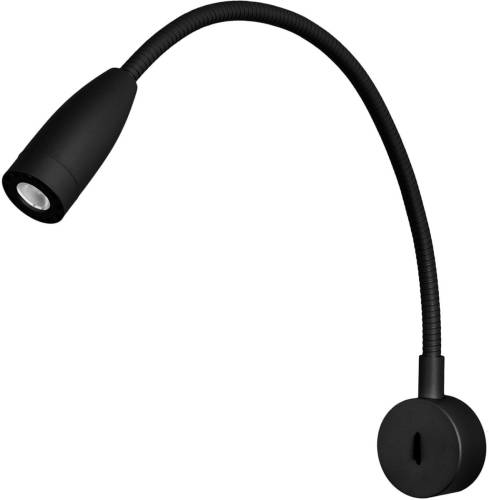 LEDS-C4 Bed LED wandlamp rond, zwart