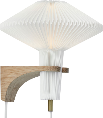 LE KLINT The Mushroom wandlamp, met eikenhout