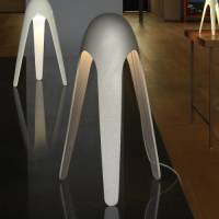 Martinelli Luce Cyborg LED tafellamp, aluminium